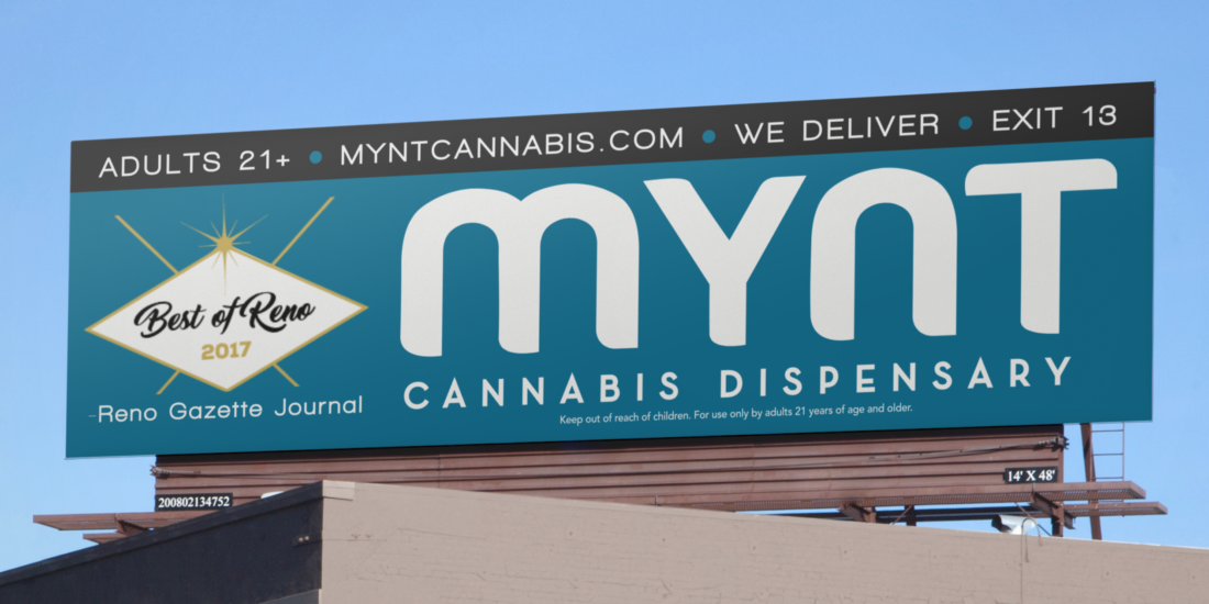 Mynt Cannabis Dispensary Billboard