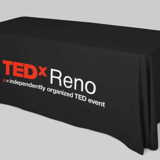 TedxReno tablecloth mockup