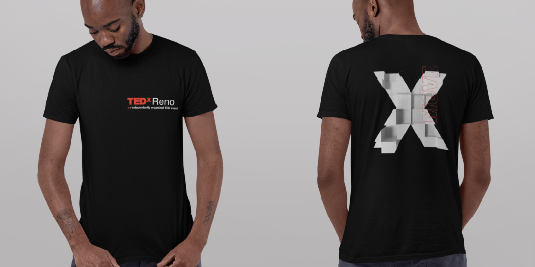 TedxReno t-shirt mockup